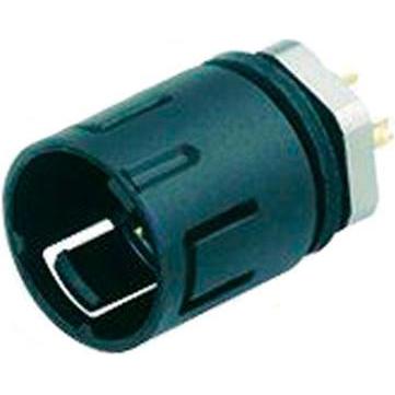 Schubiger Serie 620 5 pole male panel mount, Elektronikkabel + Stecker, Schwarz