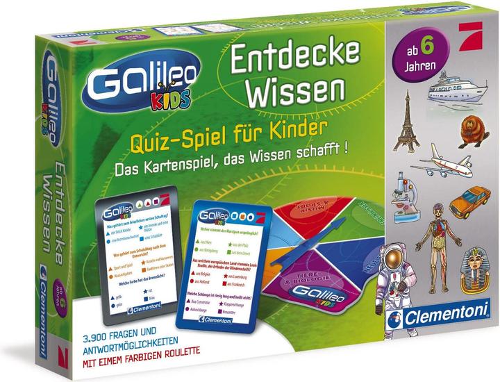 Immagine prodotto Clementoni Galileo: Scoprire la conoscenza gioco a quiz per i bambini (Tedesco)