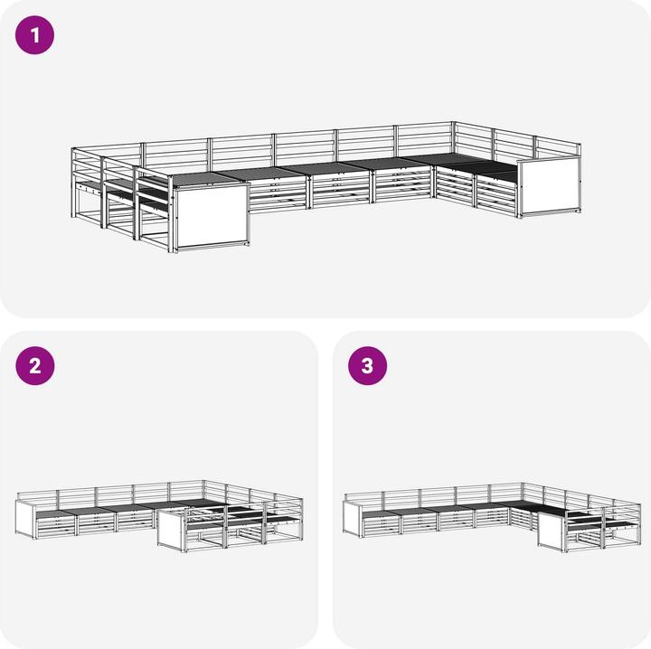 Produktbild vidaXL Outdoor-Sofa