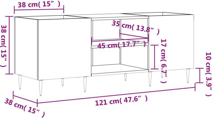 Immagine prodotto vidaXL Plattenschrank