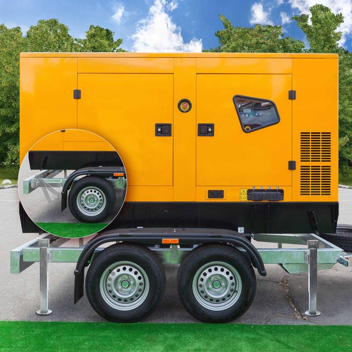 Actual product image XPOtool Support Set for Tippler Platform Trailer Foldable Support Feet Max. Load 1350kg per support