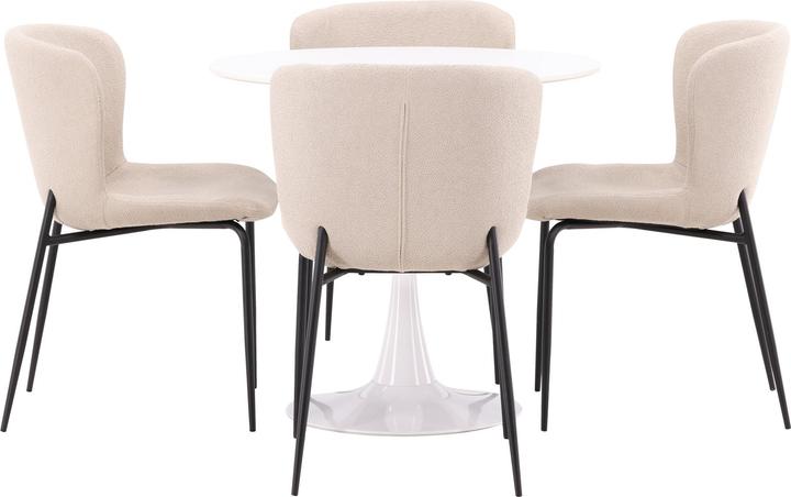 Beige, Black, White