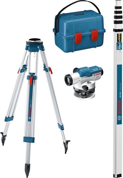 Produktbild Bosch Professional Optisches Nivelliergerät GOL 26 D, mit Baustativ BT160, Messstab GR 500