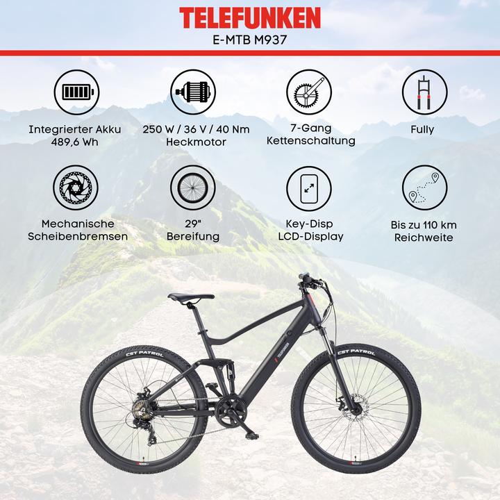 Produktbild Telefunken Aufsteiger M937 Schwarz