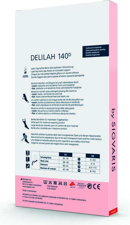 Immagine prodotto Sigvaris Delilah A-D 140 MESH Gr2 pelle del piede chiusa (140 DEN)