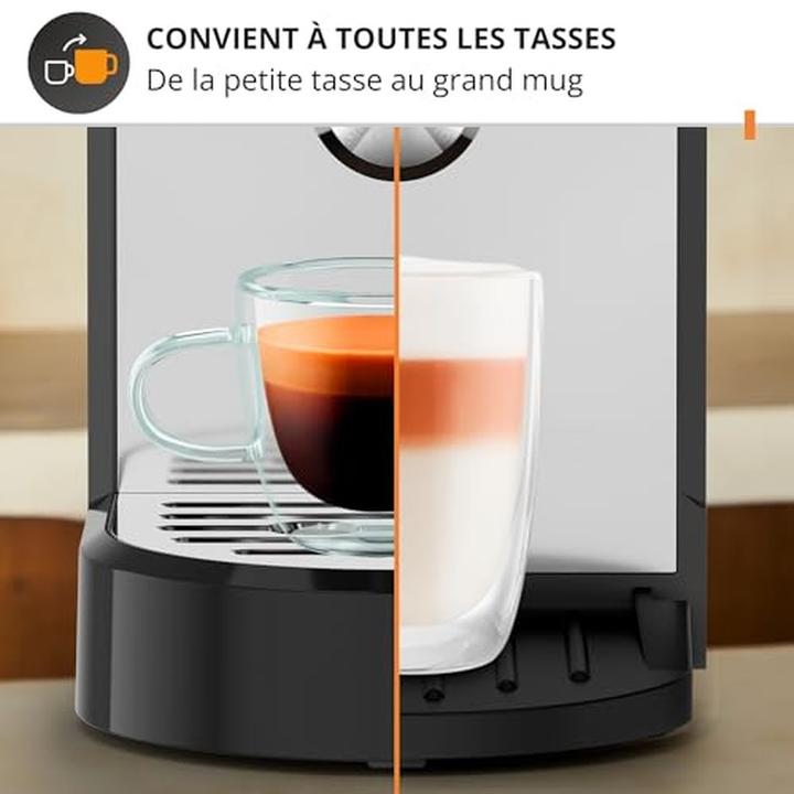 Actual product image Krups EspressoVirtuoso+ XP444G Espresso machine with portafilter black with milk