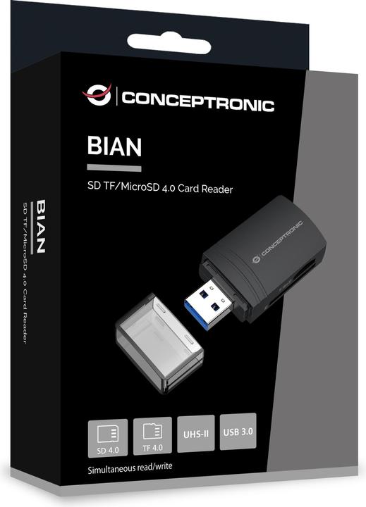 Actual product image Conceptronic Card Reader USB-A -> Micro SD/TF 4.0 black