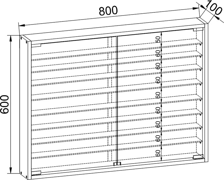 Immagine prodotto VCM Mandosa (80 x 10 x 60 cm)