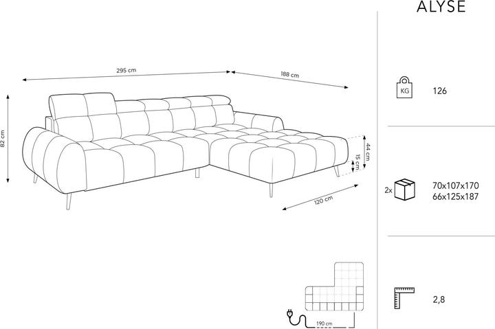 Produktbild Micadoni Alyse (Ecksofa)