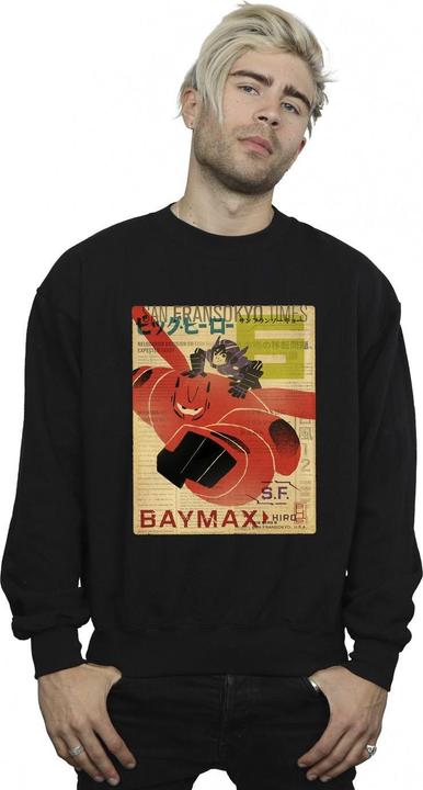 Produktbild Disney Big Hero 6 Baymax Flying Baymax Newspaper Sweatshirt (S)