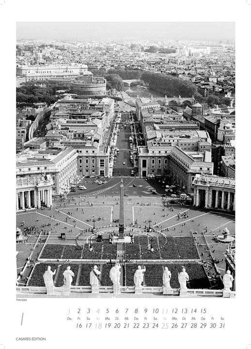 Produktbild Rom schwarz-weiss 2026 S 29x21cm (29 x 21 cm)