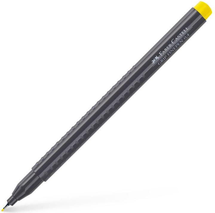 Actual product image Faber-Castell Finepen Grip 0.4 chrome yellow light (Chrome yellow light, 10 x)