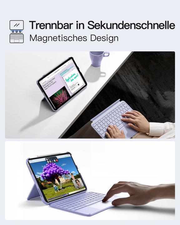 Productafbeelding Inateck Keyboard iPad 04122 purple (KB04122 purple) (DE)