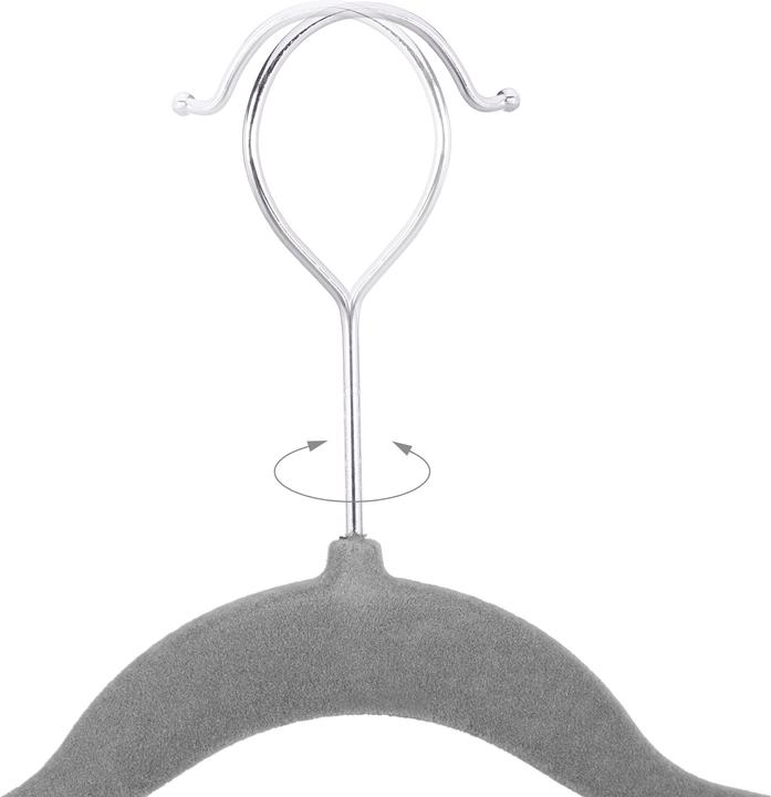 Actual product image Relaxdays Velvet Clothes Hanger Set (30 x)