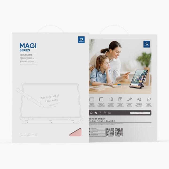 Immagine prodotto Samsung Galaxy Tab S10 FE Plus - Ducis Magi Series, aufstellbares Flip-Etui, Pink (Samsung Galaxy Tab S10 FE+)