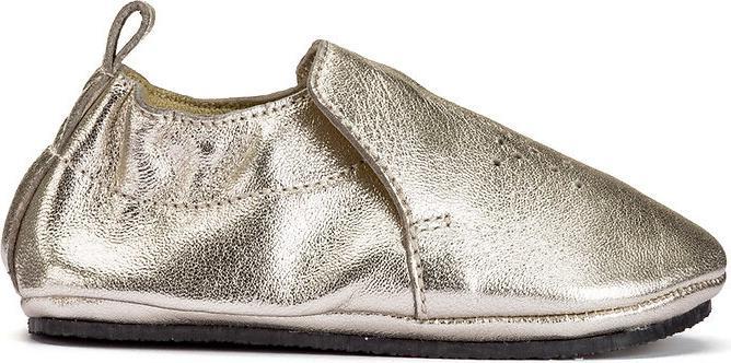 Produktbild La Redoute Collections Goldfarbene Lederhausschuhe mit Sternmotiv (18)