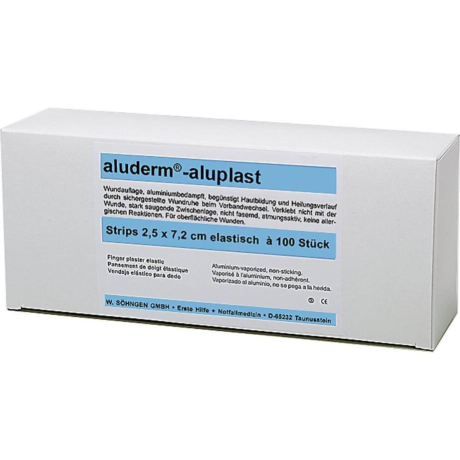 Thumbnail - Söhngen, Pflaster, aluderm-aluplast Pflasterstrips, 2,5 x 7,2 cm (50 x)