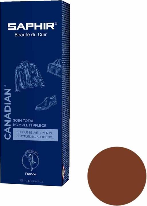 Immagine prodotto Saphir Beaute du Cuir Crema canadese marrone scuro (1 x, 75 ml)