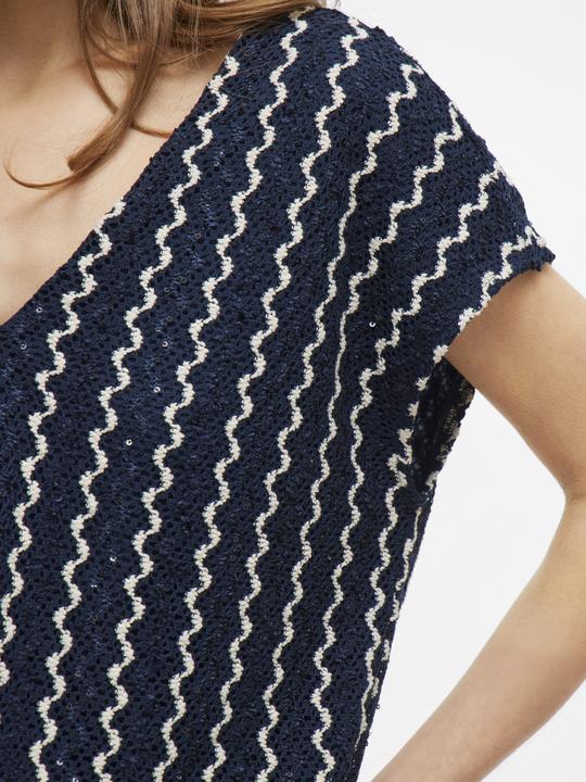 Actual product image Vila V-Ausschnitt Oberteil mit kurzen Ärmeln (XL)