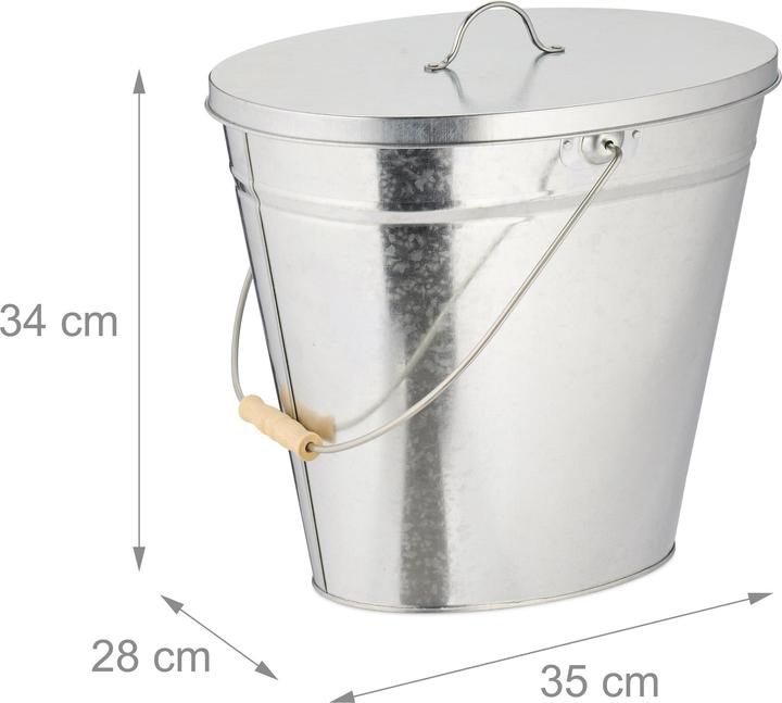 Actual product image Relaxdays Ash bucket