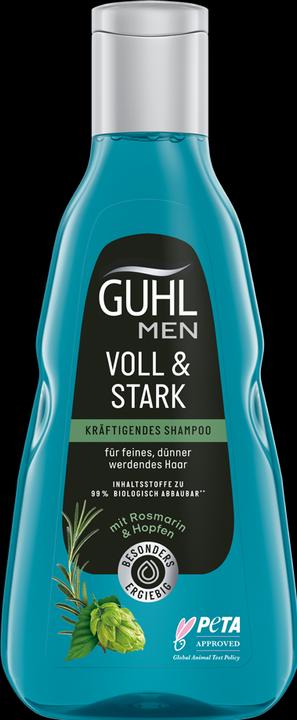 Guhl Men Voll & Stark Shampoo kräftigend (250 ml, Flüssiges Shampoo)