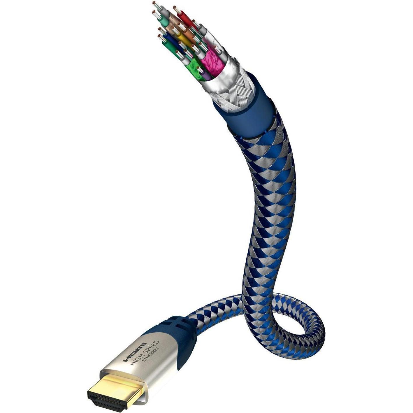 Inakustik HDMI (Typ A) — HDMI (Typ A) (2 m, HDMI), Video Kabel