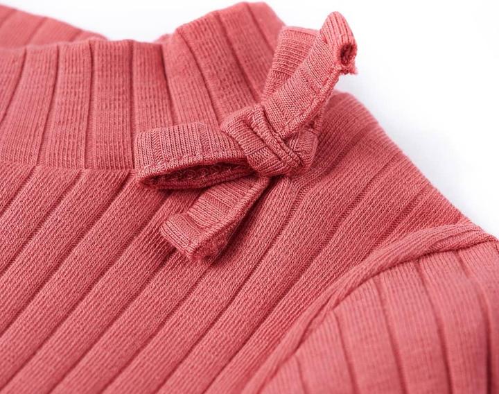 Produktbild vidaXL Kinder-Langarmshirt Altrosa 104,Material: 95 % Baumwolle. 5