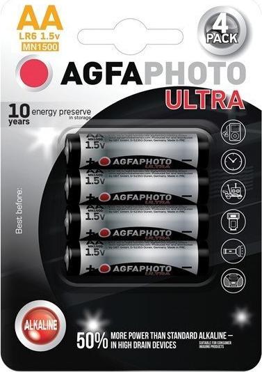 Image du produit AGFAPHOTO Pile Ultra LR6 Mignon (AA) alcaline-manganèse 1.5 V 4 pcs. (4 pcs, AA)