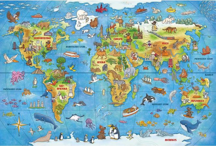 Immagine prodotto Schmidt Spiele Viaggio intorno al mondo con libretto (100 pezzi)