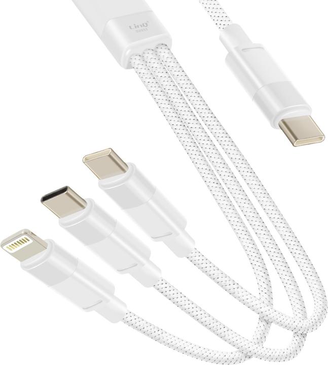 Immagine prodotto LinQ Cavo USB-C / 2x USB-C + Lightning (1.20 m, USB 3.2 Gen 1, 60 W)