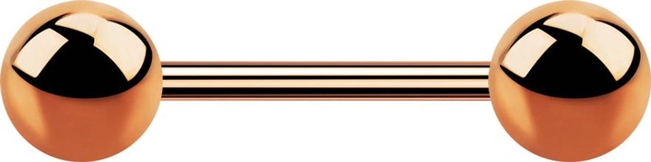 Produktbild Star Piercing Micro Barbell rosegold mit zwei Kugeln (Chirurgenstahl 316L)
