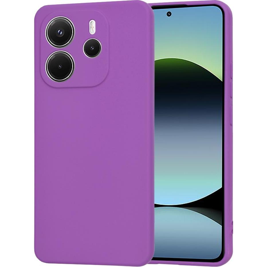 Techsuit - SoftFlex - Xiaomi Redmi Note 14 4G (164,84 x 78,15 x 8,16mm) - Purple (Xiaomi Redmi Note 14), Cover smartphone, Viola