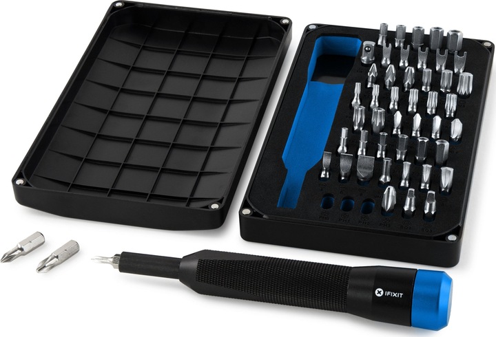 Actual product image iFixit Mahi Precision Bit Set (2, 3, 4, 5, 6, 7, 3/16, TR35, T TR 27, T TR 15, 5/32, T TR 25, 7/32, T TR 30, T TR 20, PH1, PH2, PZ2, PH0, 1/8, PH 3 ∙ PZ 1, PZ 3 ∙ 4, TR40 ∙ 1/4, 9/64 ∙ 4, 3 ∙ 1, 8 mm ∙ 2, 8 mm ∙ TR10)