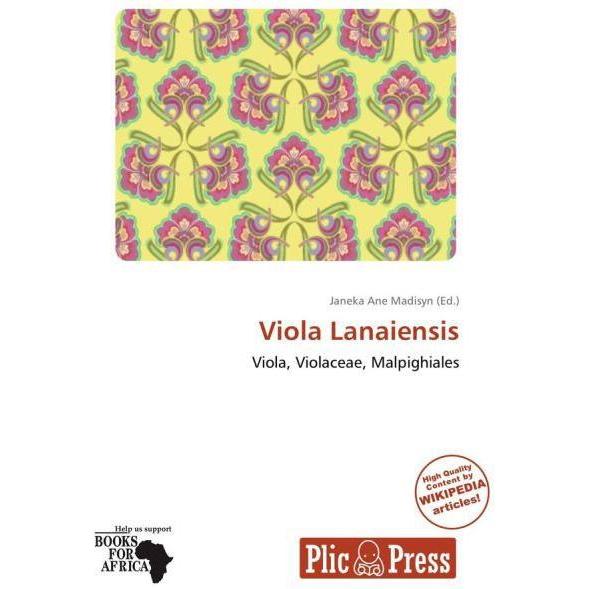 Viola Lanaiensis, Fachbücher