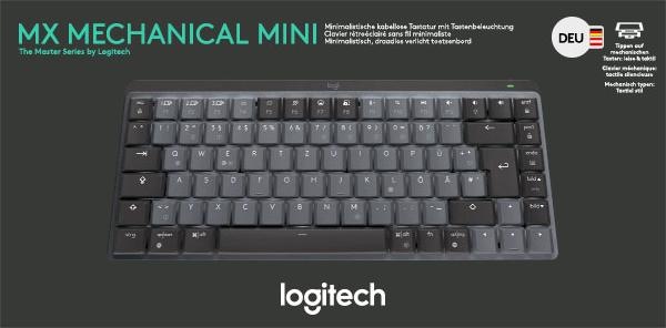 Actual product image Logitech MX Mechanical Mini (DE, Wireless)