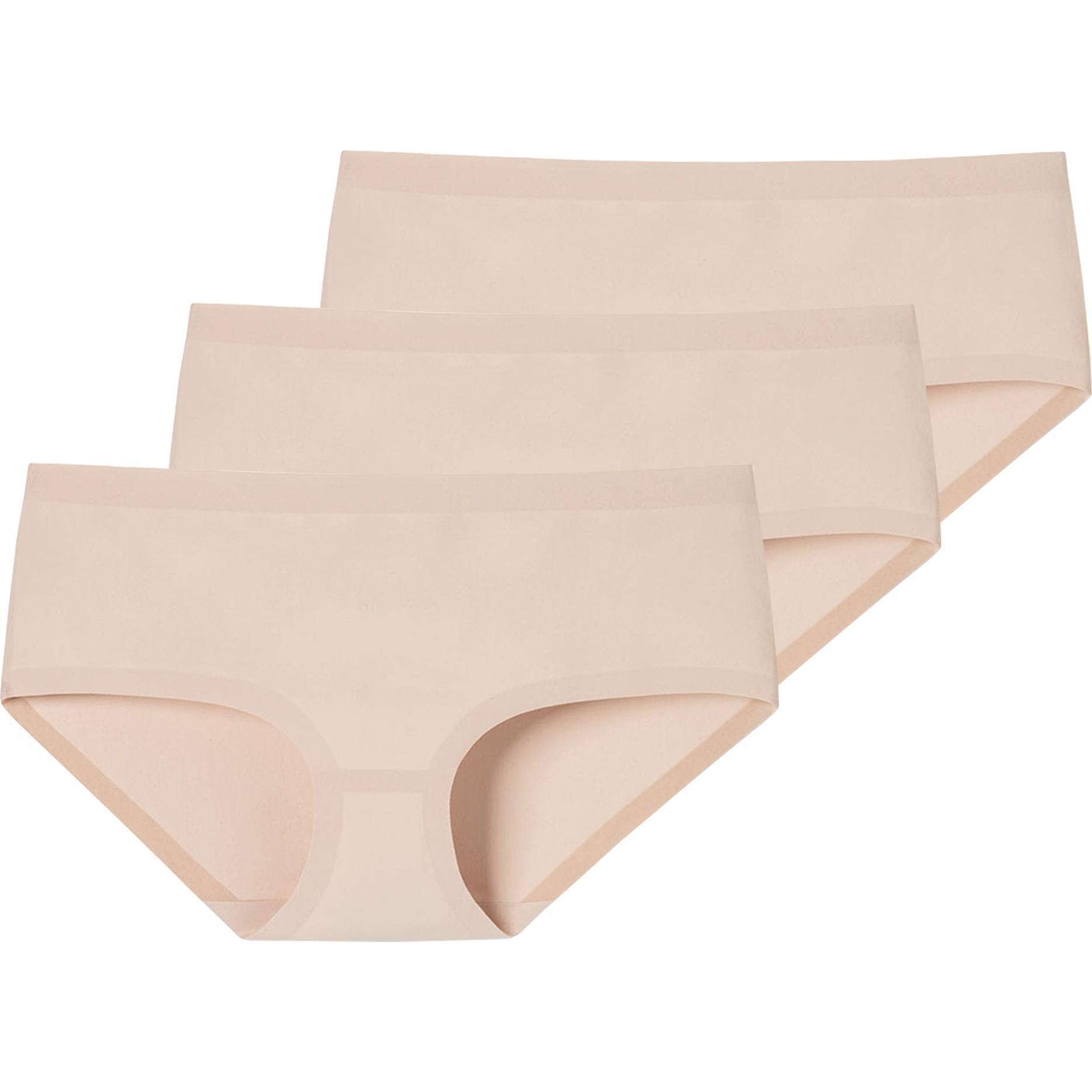 Schiesser, Damen, Unterhosen, Panty Casual, Beige, (XXL, 3er Pack)