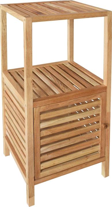 Image du produit Natura Punto Étagère de salle de bain en noyer avec 3 étagères (39.50 x 35.50 x 86 cm)