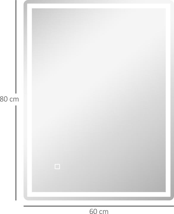 Immagine prodotto Jamb Specchio da bagno (80 x 4 cm)