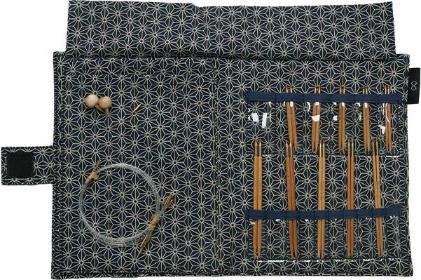 Actual product image Seeknit Needle set interchangeable needle tips Koshitsu 2.25 - 3.25 mm 5 & 10 cm Blue
