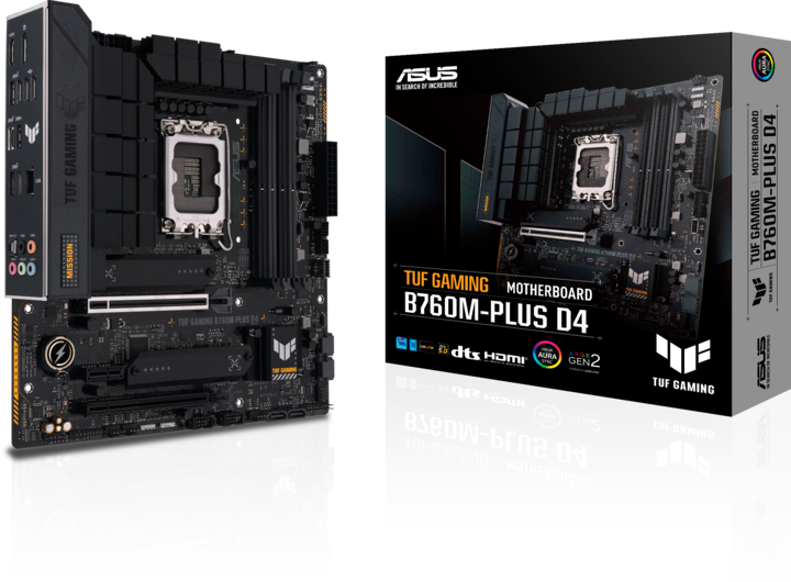Image du produit ASUS TUF GAMING B760M-PLUS D4 (LGA 1700, Intel B760, mATX)