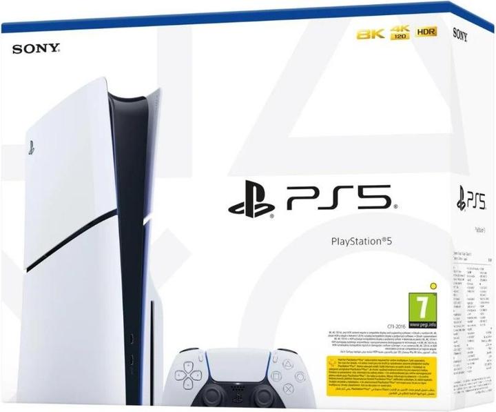 Image du produit Sony Konsola PlayStation 5 Slim Blu-Ray 1TB white
