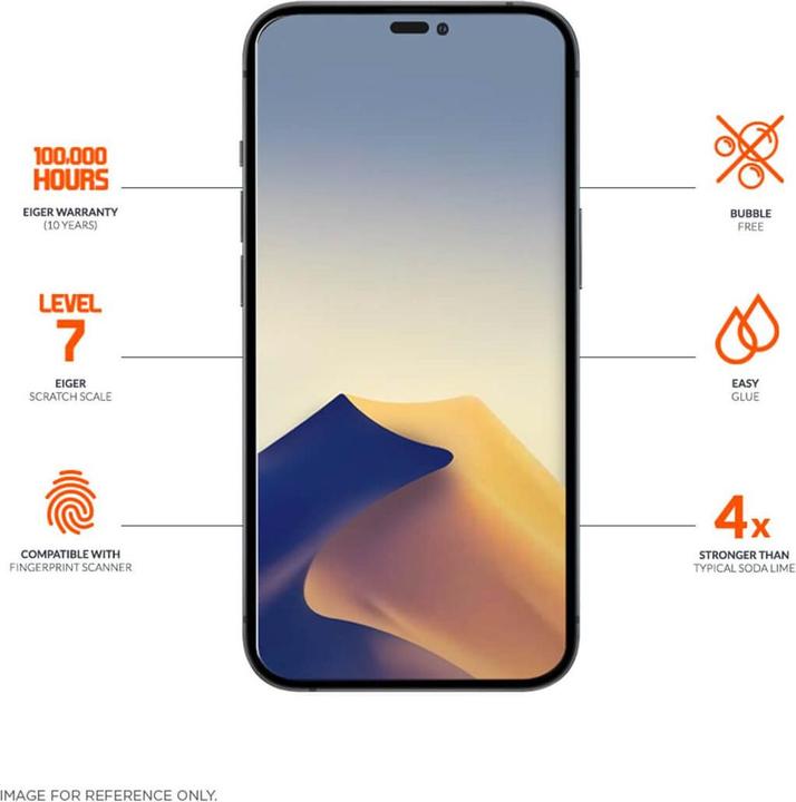 Actual product image Eiger Mountain Glass Ultra (1 pcs., Apple iPhone 14 Pro Max)