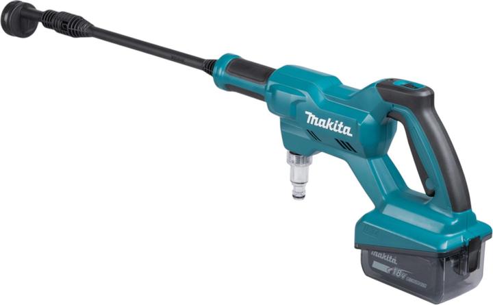 Actual product image Makita DHW 180 F1 cordless pressure washer 18 V 24 bar + 1x rechargeable battery 3.0 Ah - without charger (Rechargeable battery operated)