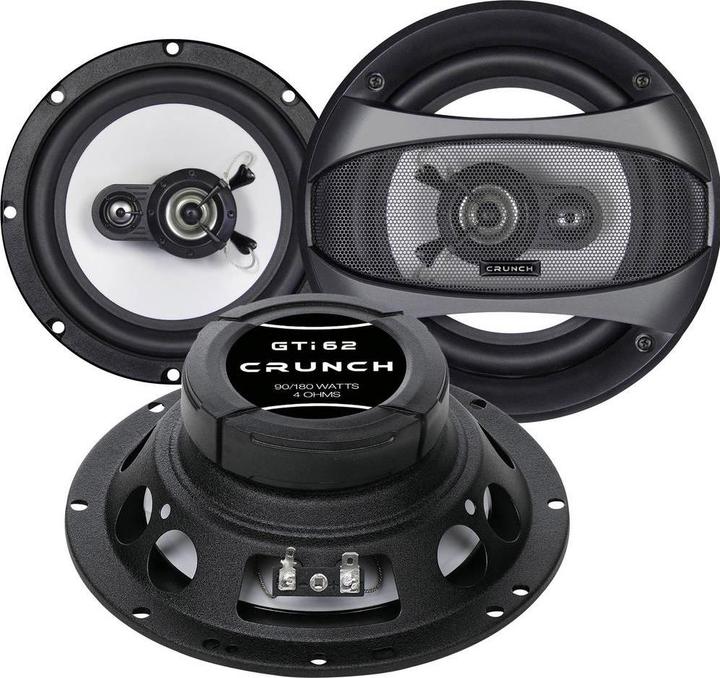 Crunch GTI - Set di altoparlanti da incasso Coax da 16,5 cm (180 W, 16.50 cm)