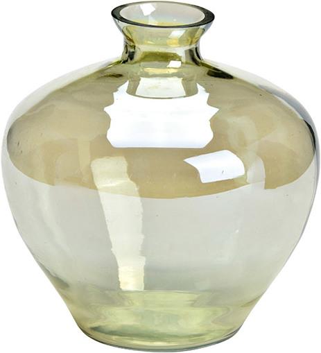 Produktbild G. Wurm Vase aus Glas Grün (B/H/T) 14x15x14cm (14 x 15 x 14 cm)