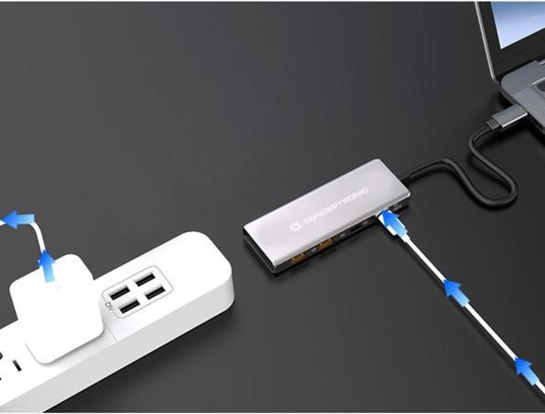 Produktbild Conceptronic HUBBIES15G (USB-C, 4 Ports)
