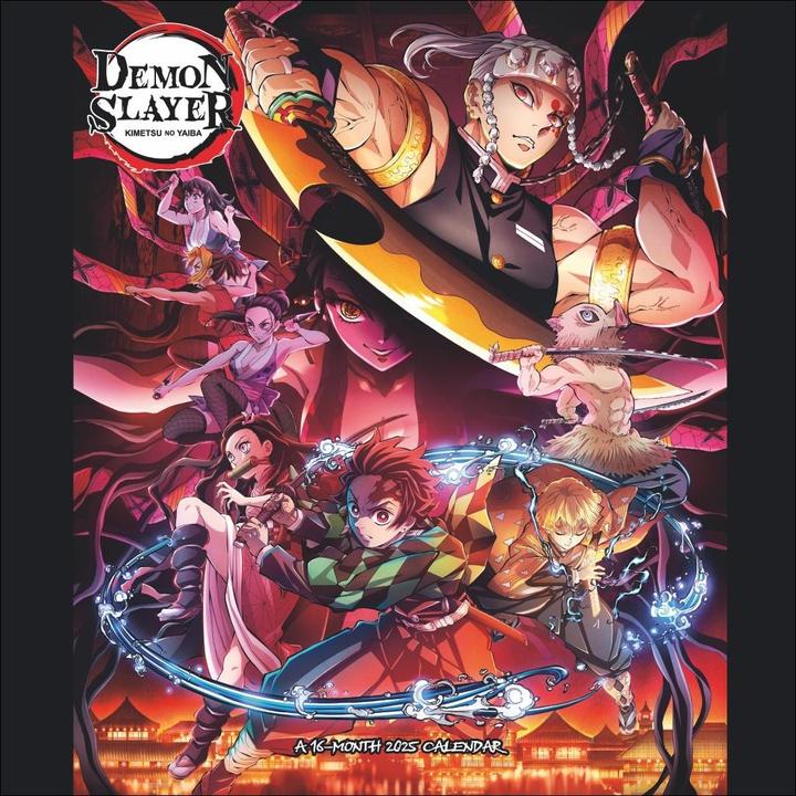 Actual product image Demon Slayer brochure calendar 2025 (English)
