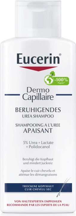 Eucerin DermoCapillaire beruhigendes Urea Shampoo (250 ml, Flüssiges Shampoo)