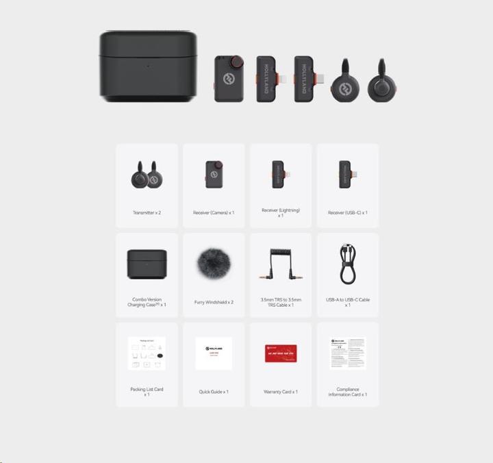 Immagine prodotto Hollyland - Microfono senza fili Lark M2S Ultimate Combo