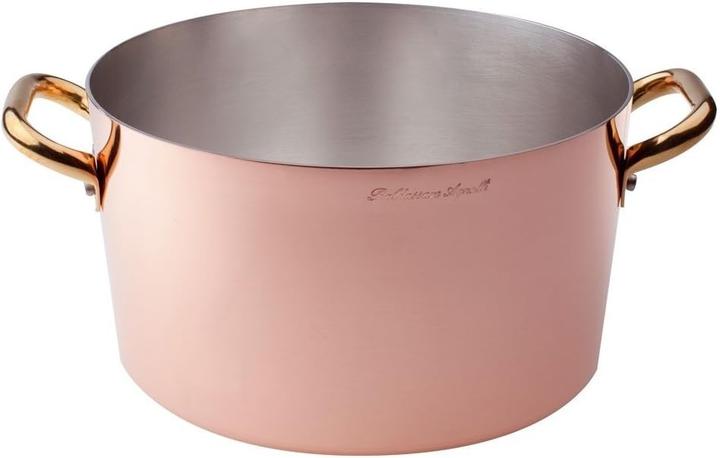 Pentole Agnelli ALCU10432 High Oven Bar HandTined Smooth Copper with Two Brass Handles 32 cm (Rame)